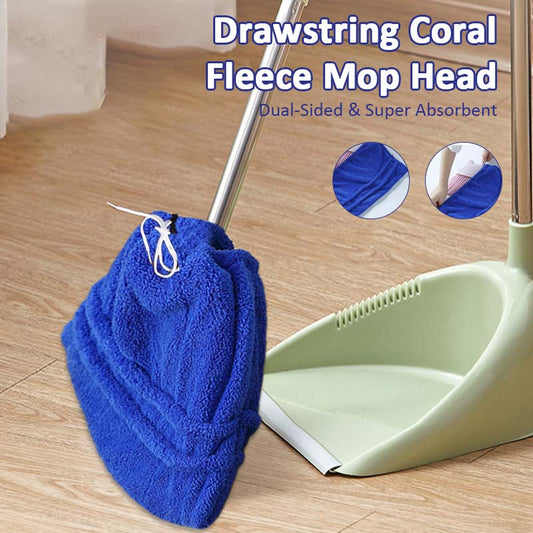 💦 Tehokas ja Imukykyinen Kaksipuolinen Coral-fleece Mopin Pää – Säästä aikaa siivouksessa! ✨