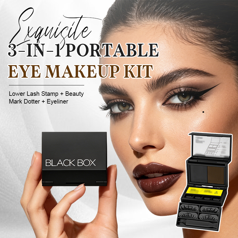 🤩 Geen Trillende Handen Meer! 3-in-1 Waterproof Oogmake-Up Stamp Kit (Onderwimpers & Eyeliner)