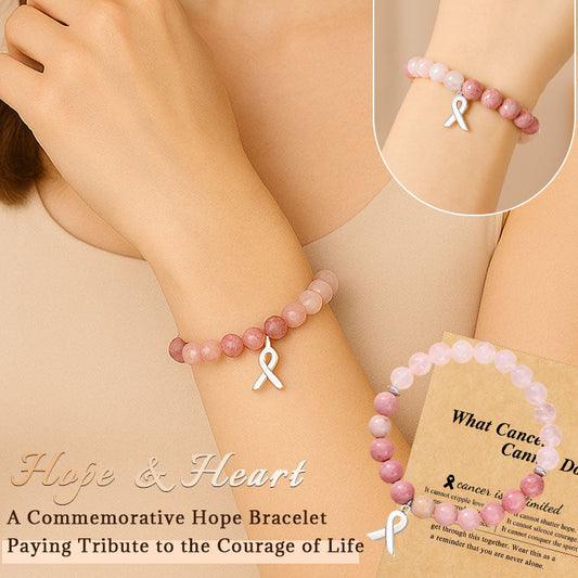 Toivo ja sydän – Muistorannekoru toivolle ja siunauskortti elämän rohkeuden kunnianosoituksena