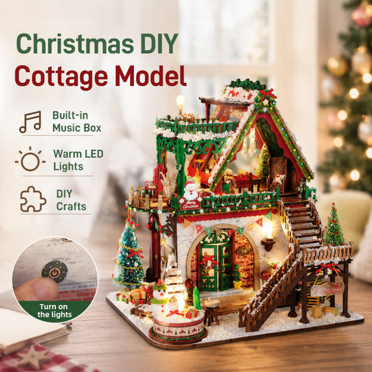Maak je Winteravonden Extra Knus 🎄 DIY Magisch Kerst Huisje met Verlichting & Muziek!