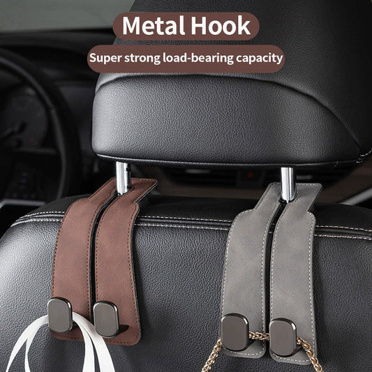 🚗 Nooit Meer Rondslingerende Spullen! Luxe 2-in-1 Autohaak & Telefoonhouder 📱