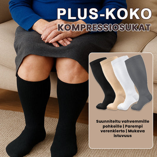 🧦 Plus-Koko Kompressiosukat 2XL–7XL