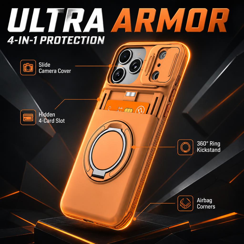 🛡️ Het Ultieme Armor Hoesje – Bescherming & Pashouder in Één