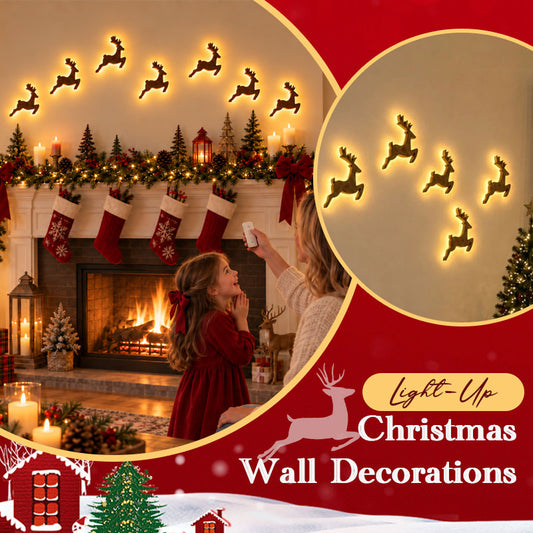 🦌 Breng Direct Kerstmagie in Huis ✨ Sfeervolle LED Rendier Wanddecoratie