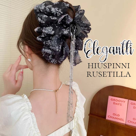 Elegantti rusettihiusklipsi – käsintehty akryylinen hainklipsi rusettikuviolla 🎀