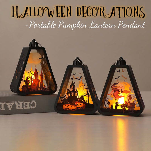 🧙‍♀️🎃 Halloween-koristeet - kannettava kurpitsalyhtyriipus 🎃🏰 Avaa ovi, tulen sisään! Anna ne karkit tänne! 👻👻
