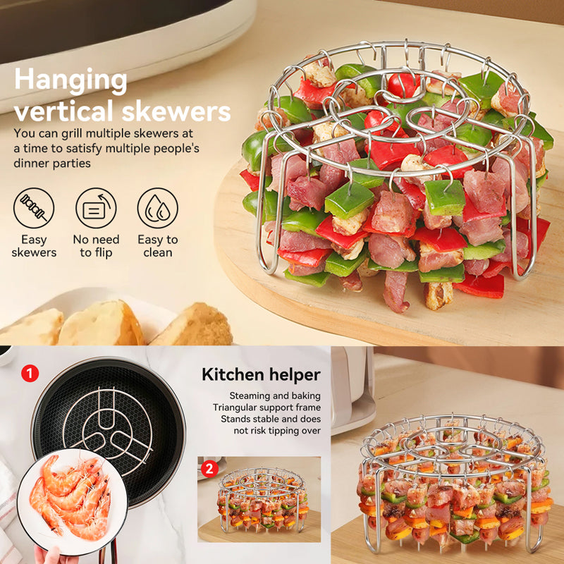 Nooit Meer Draaien! Perfect Knapperige Airfryer Spiesen In Één Keer