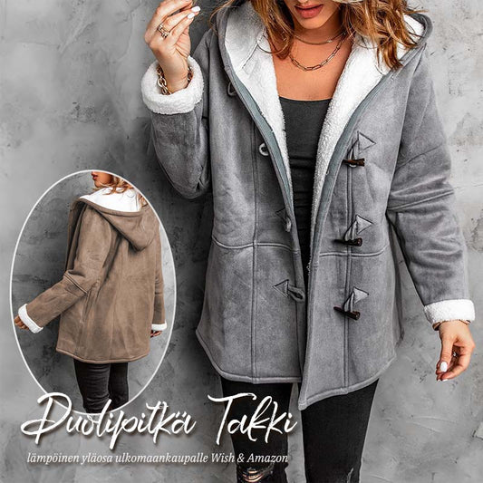 🍂🧥 Syksyn Lämpö — Naisten Keski-Pitkä Trenchcoat: Tyylikäs & Käytännöllinen 🌟