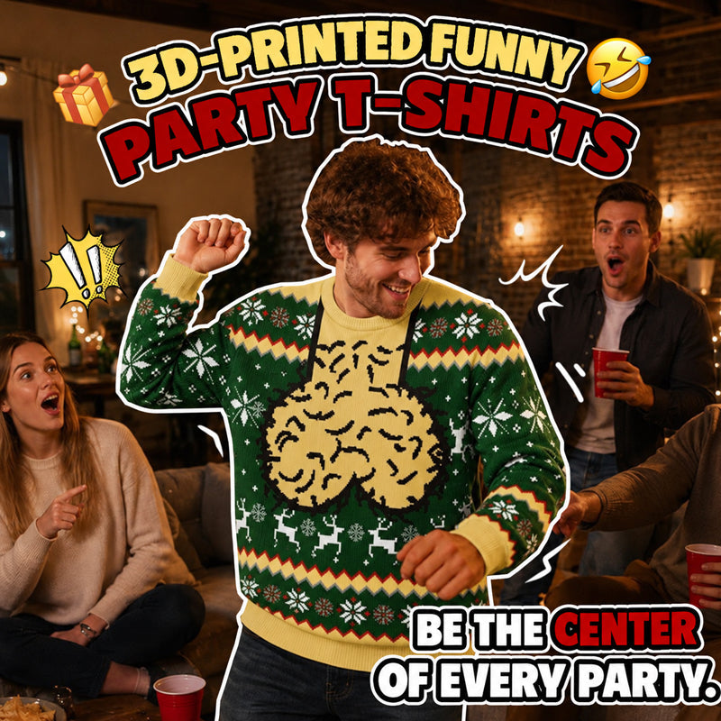 😂 Foute 3D Kersttrui — Word het Middelpunt van Elke Kerstborrel! 🎄