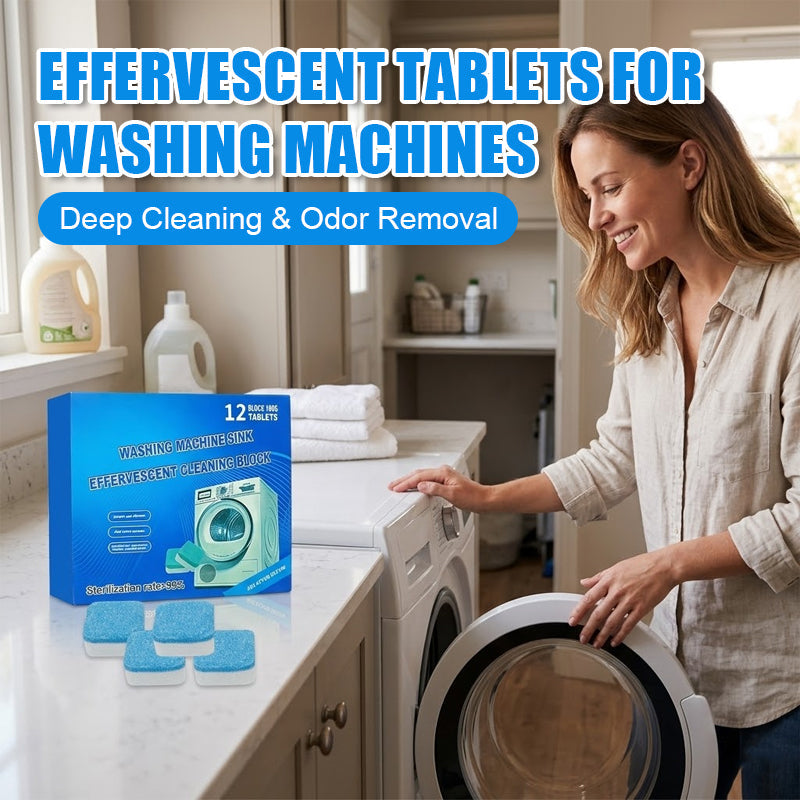 Weg met muffe was! 🧼 Dieptereinigende bruistabletten voor een kalkvrije en frisse wasmachine