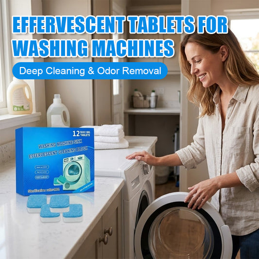 Weg met muffe was! 🧼 Dieptereinigende bruistabletten voor een kalkvrije en frisse wasmachine