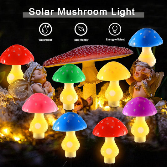 🌲🍄 Istuta tähtiä puutarhaan – aurinkokäyttöiset sienivalot ✨
