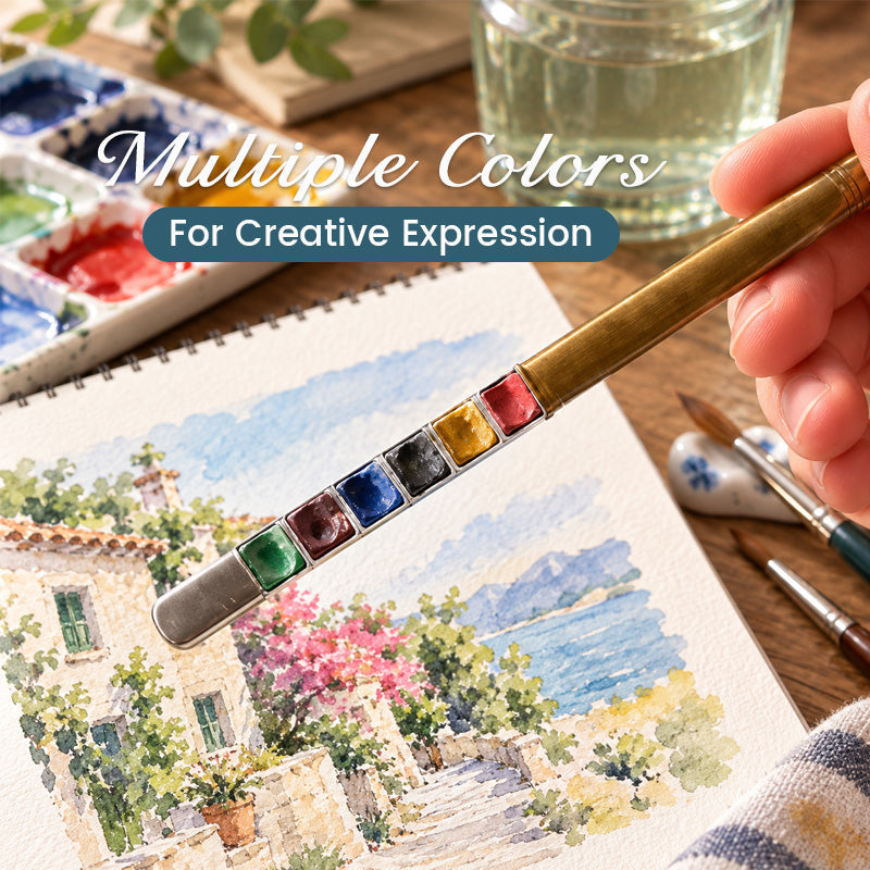 Draagbare Aquarelverf & Penseel Set – Schilderen Onderweg & Inspiratie Direct Vastleggen! 🎨✨🖌️