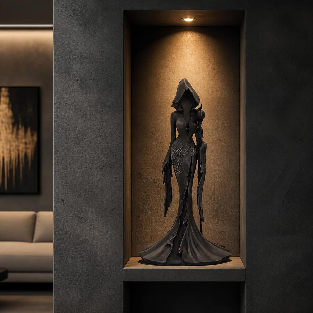 🗡️ Exclusieve Gothic Beeldjes Collectie – Duistere Elegantie voor Bureau & Boekenplank 🔮