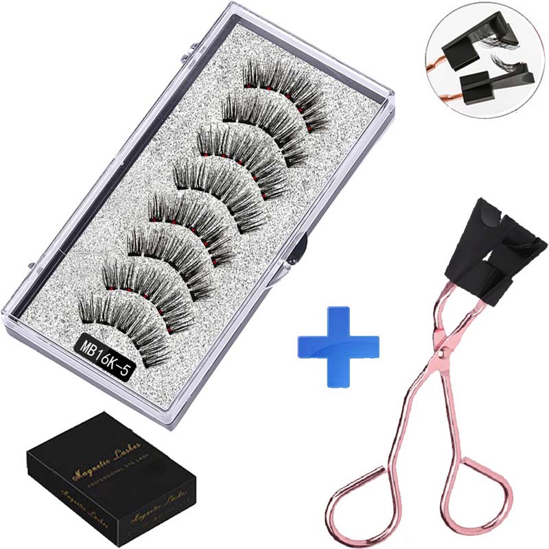 ✨ Liimaton magneettiripsisetti 👁️ 2 paria + ergonominen pinsetti 🧲💖