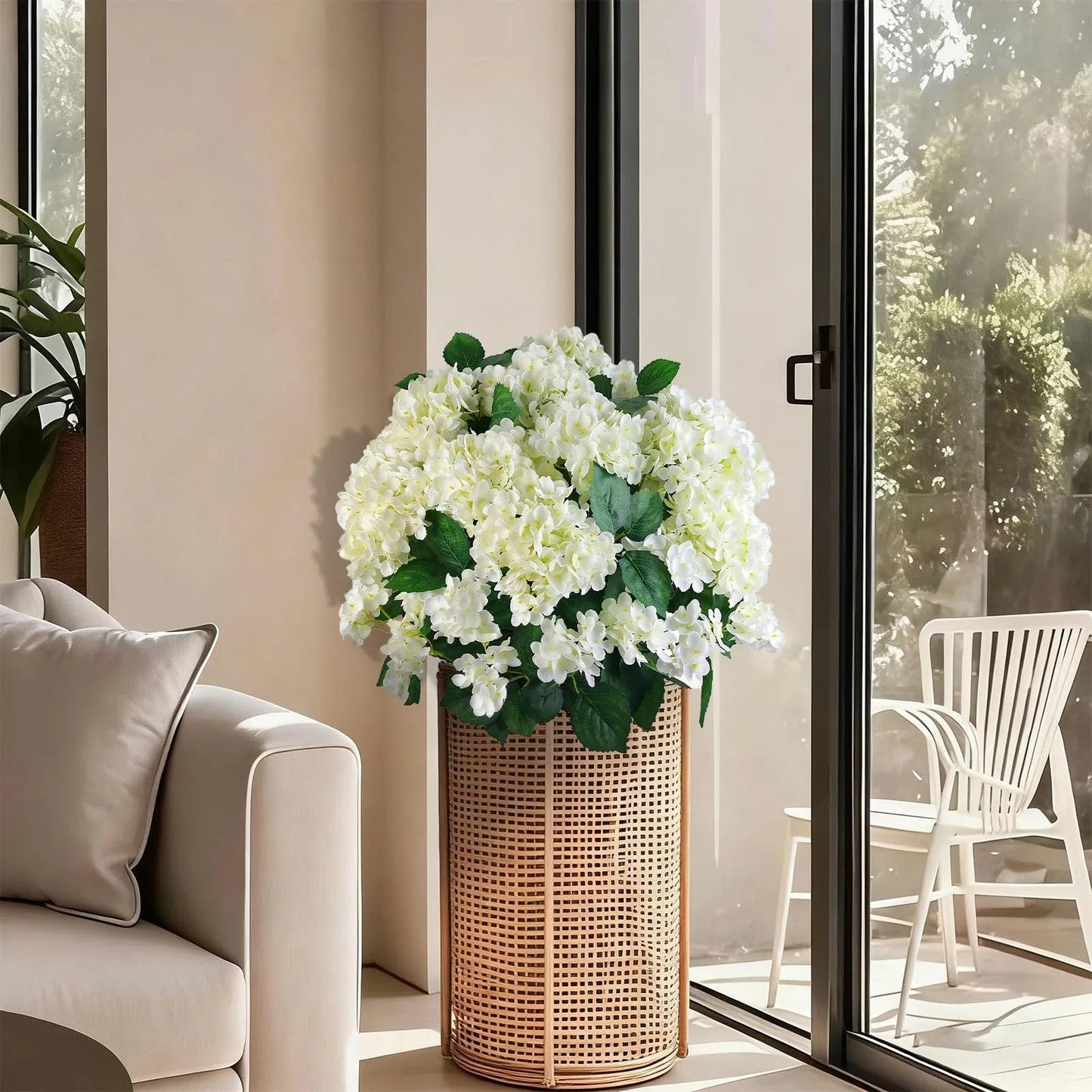 🌼 Kunstige hortensia's voor buiten – UV-bestendig, waterdicht en windbestendig 💐🌸