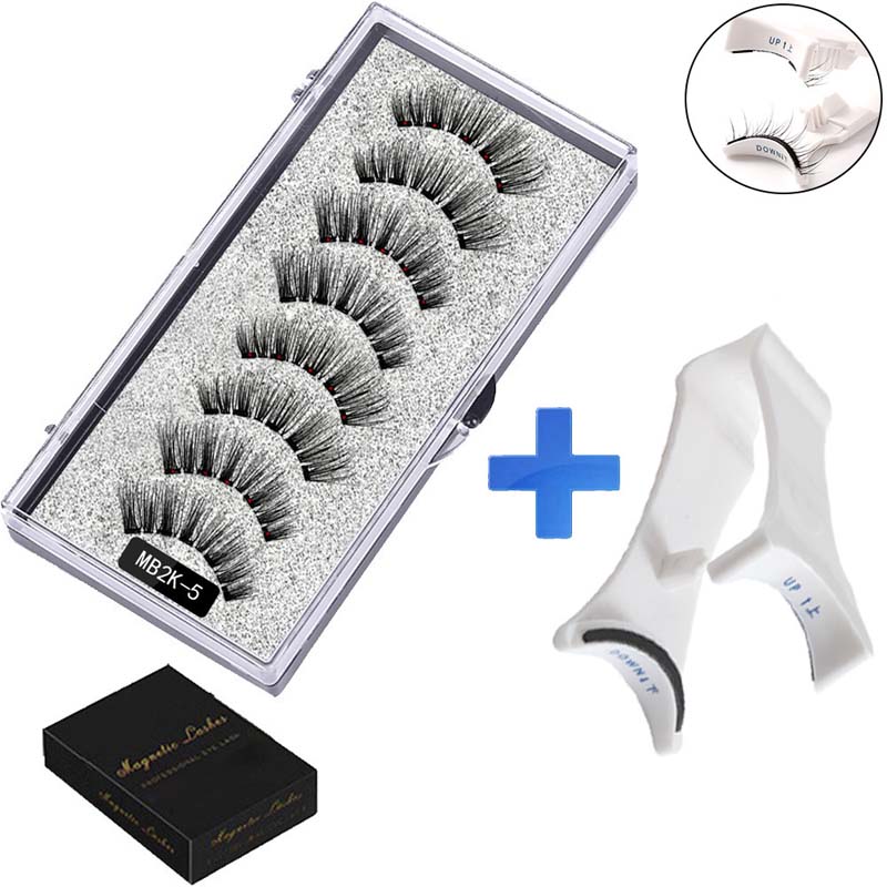 ✨ Liimaton magneettiripsisetti 👁️ 2 paria + ergonominen pinsetti 🧲💖