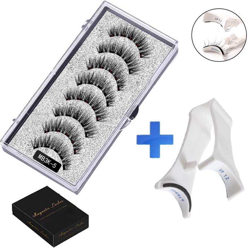 ✨ Liimaton magneettiripsisetti 👁️ 2 paria + ergonominen pinsetti 🧲💖