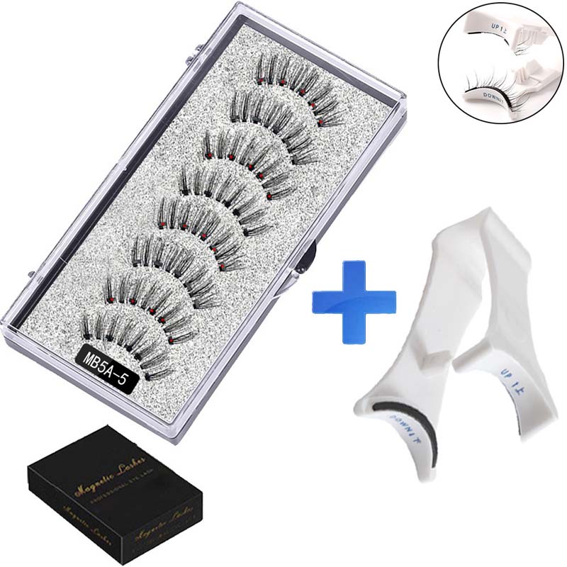 ✨ Liimaton magneettiripsisetti 👁️ 2 paria + ergonominen pinsetti 🧲💖