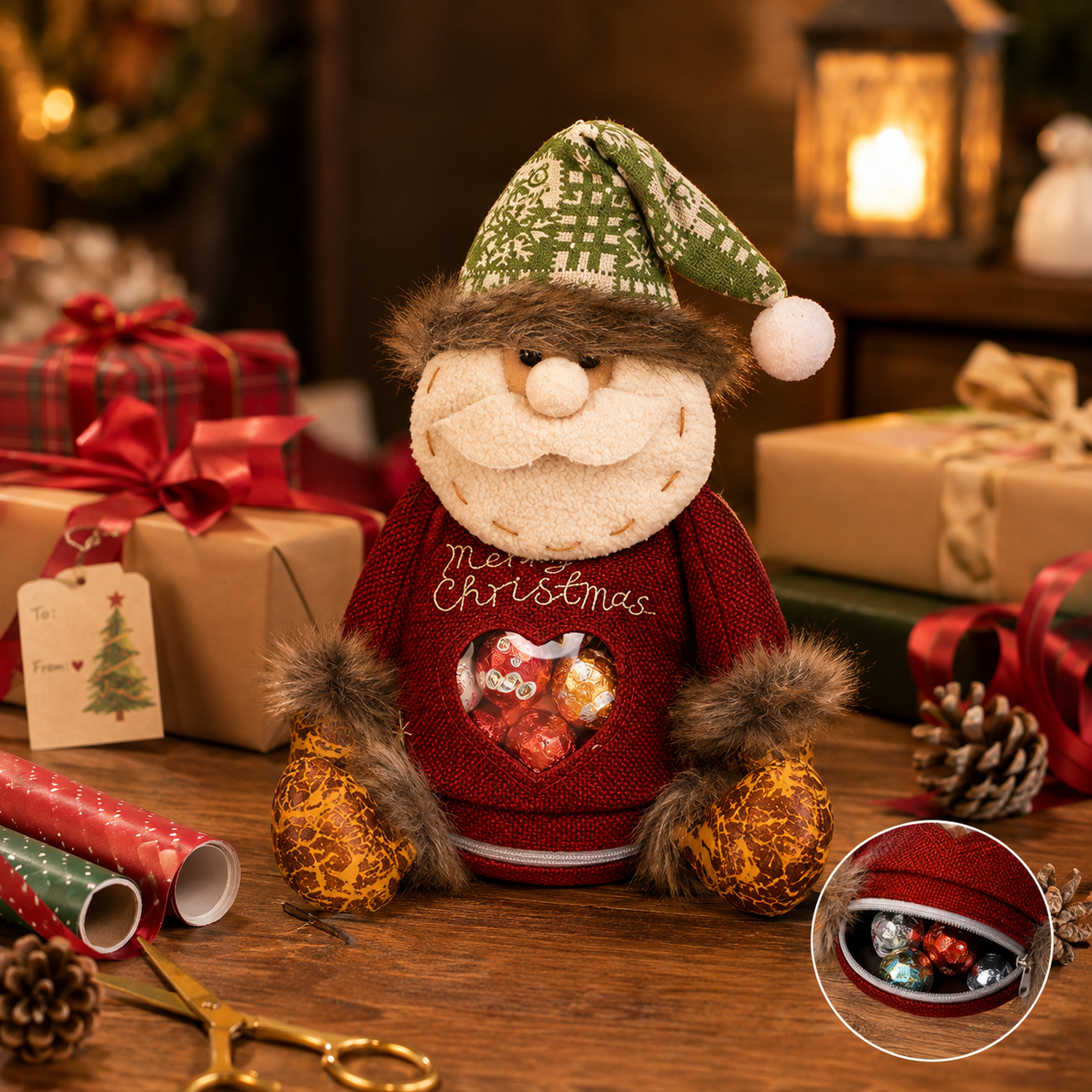 🎅 Magische Kerst-Snoepzakken met Pluche Figuren – Maak Kerstmis Onvergetelijk! 🎄