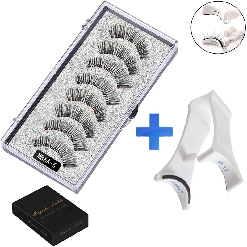 ✨ Liimaton magneettiripsisetti 👁️ 2 paria + ergonominen pinsetti 🧲💖