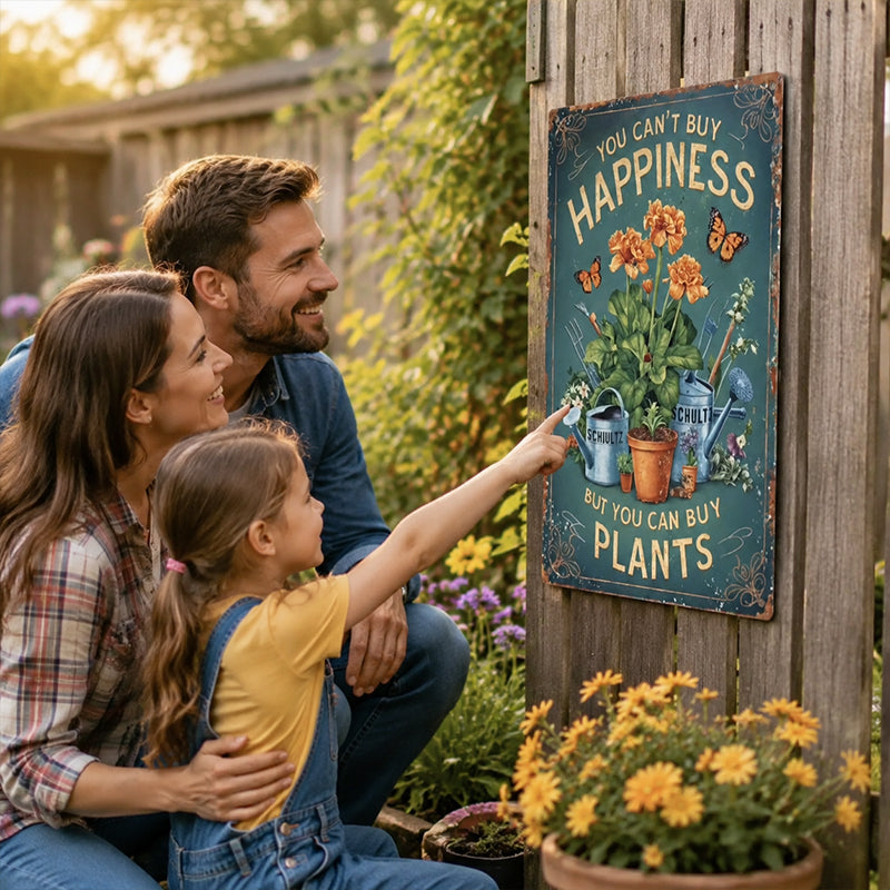 🌿 "Het Perfecte Plantenbord" – Breng Direct Sfeer, Humor & Geluk in Je Tuin!