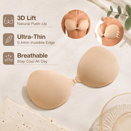 Vaarwel Zichtbare Beha-Lijnen! 3D Siliconen Push-Up Nipple Covers 💖