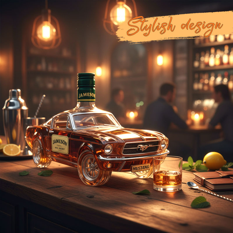 🥃 Mustangi-whiskypullo – vapautta, joka valuu lasiin