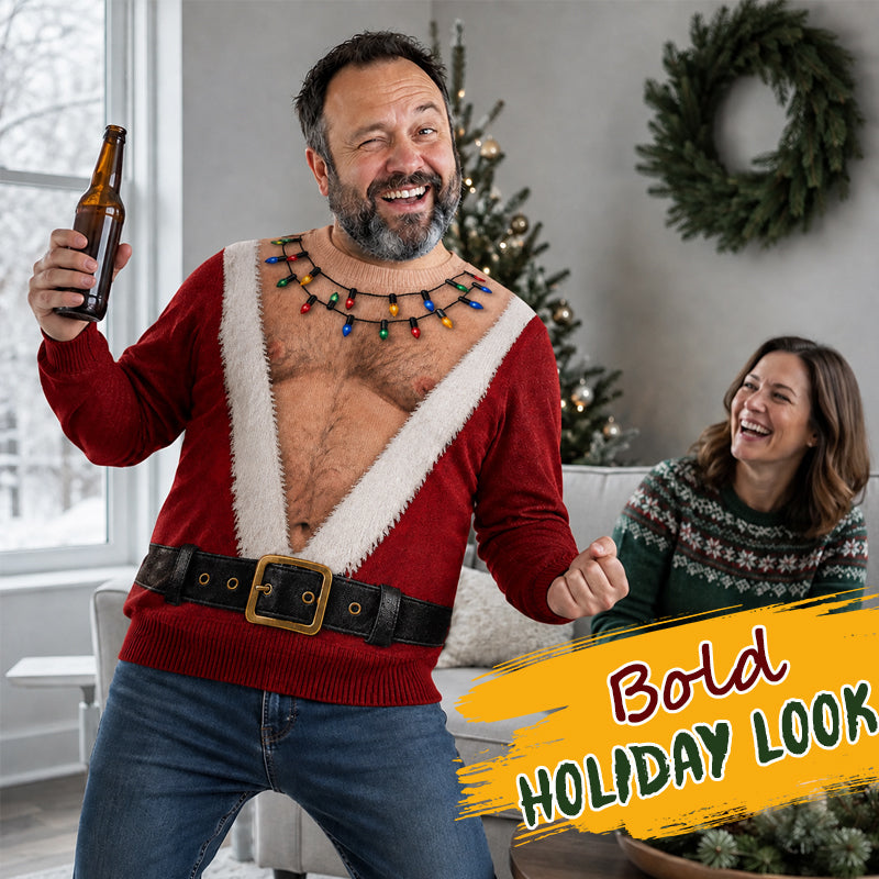 🎅 Grappig Kerstman Longsleeve Shirt | Blikvanger op Elk Kerstfeest! 😂