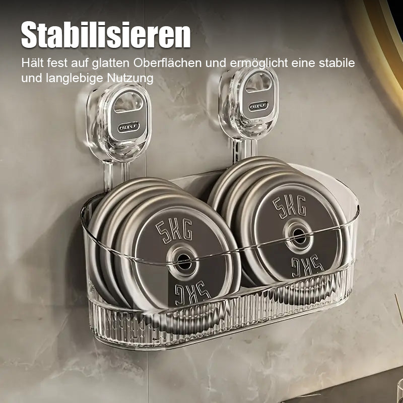 Reiätön monikäyttöinen imukupin säilytysteline