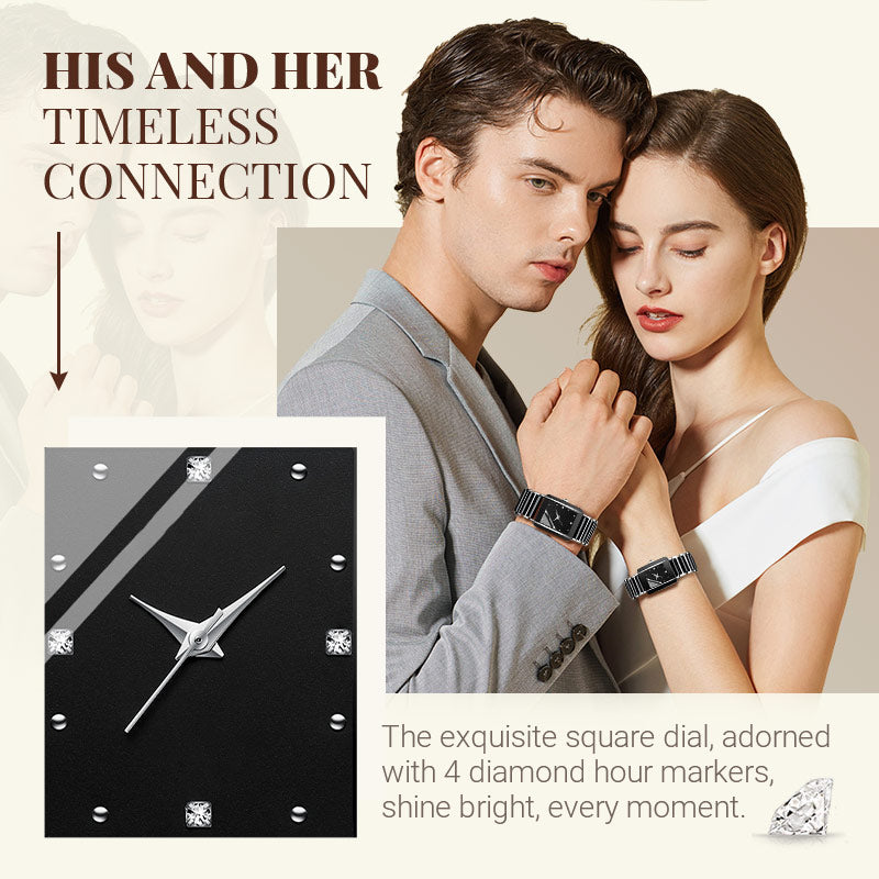 ⌚Fashion Ceramic Square Quartz Watch