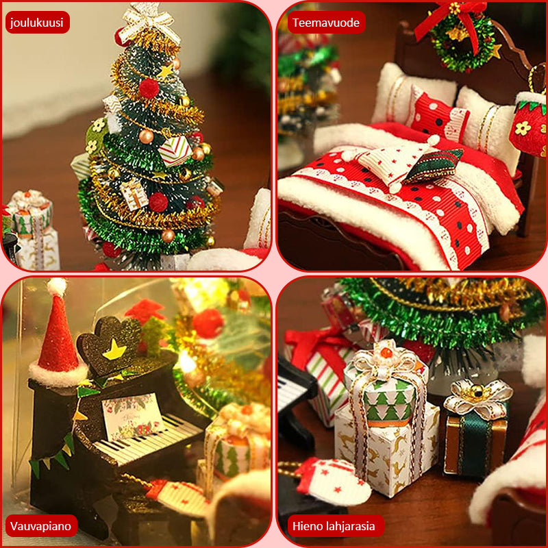 🎄 Joulukalustesetti Miniatureinä - Täydellinen Koriste ja Lahjaidea 🎁
