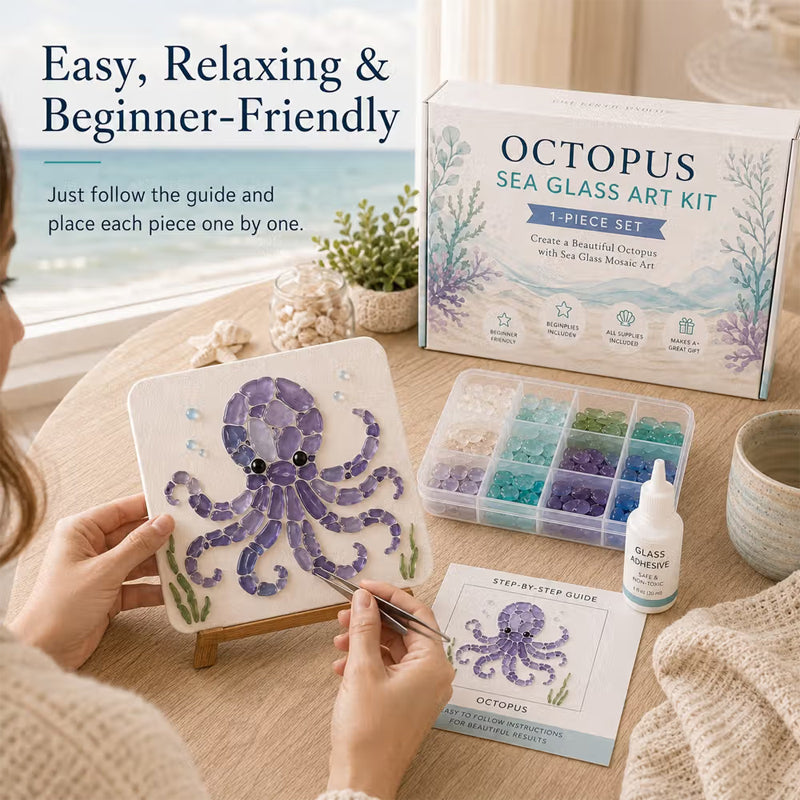 🌊 Breng de Rust van de Oceaan in Huis ✨ DIY Zee-Glas Kunstset