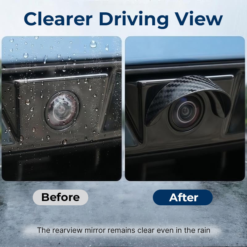 🌧️ 100% Helder Zicht Bij Regen: Universal Auto Achteruitrijcamera Regenkap – Carbon Look | Onmisbare Veiligheids-Upgrade Voor Elke Auto 🚗