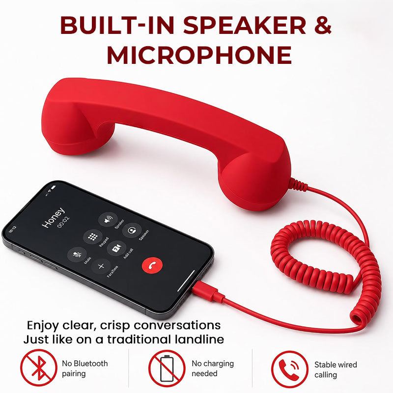 ☎️ Retro Type-C Telefoon Hoorn for Smartphones