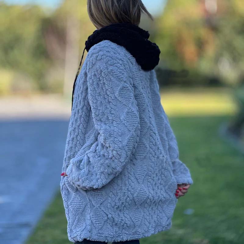 🧥 Syksyn ja talven lämmin fleece-takki - Pehmeä rento huppari arkeen ja ulkoiluun 🧤