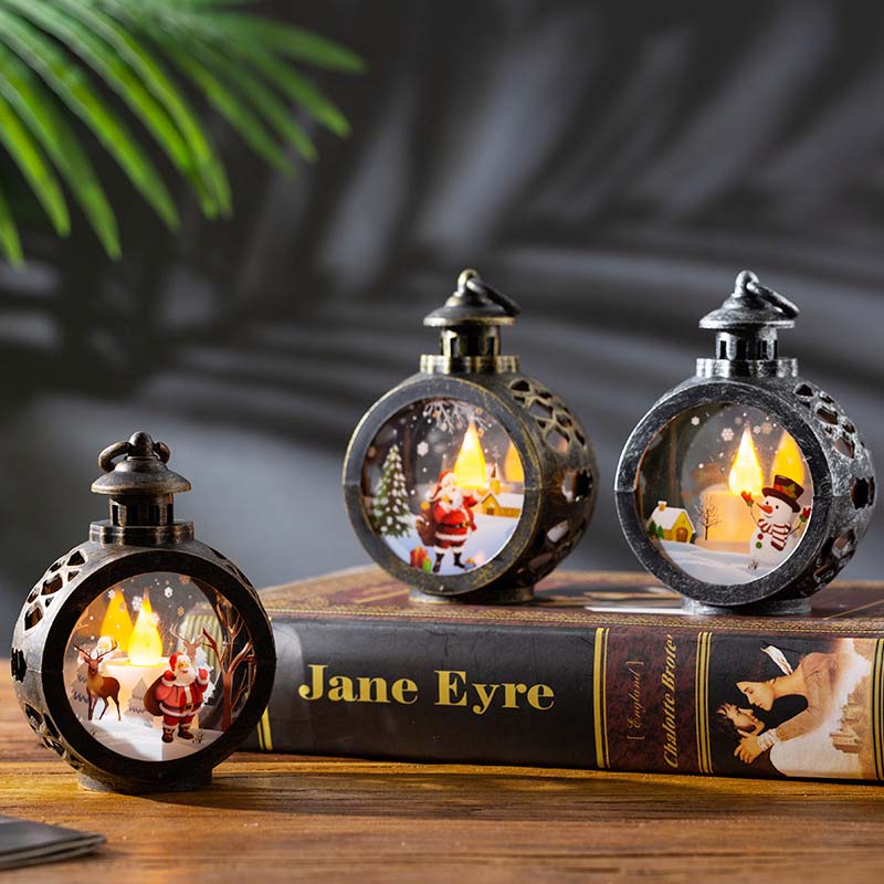 🎄 Retro LED-jouluyölamppu - joulukoriste ikkunaan ja pöydälle ✨