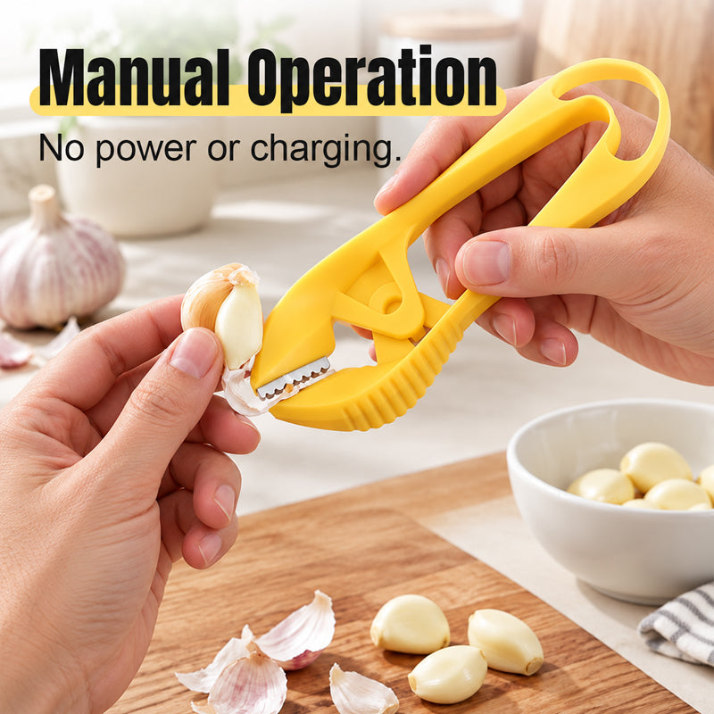 RVS Handmatige Knoflookpeller – Nooit Meer Stinkende Handen & Pijnlijke Nagels! 🧄