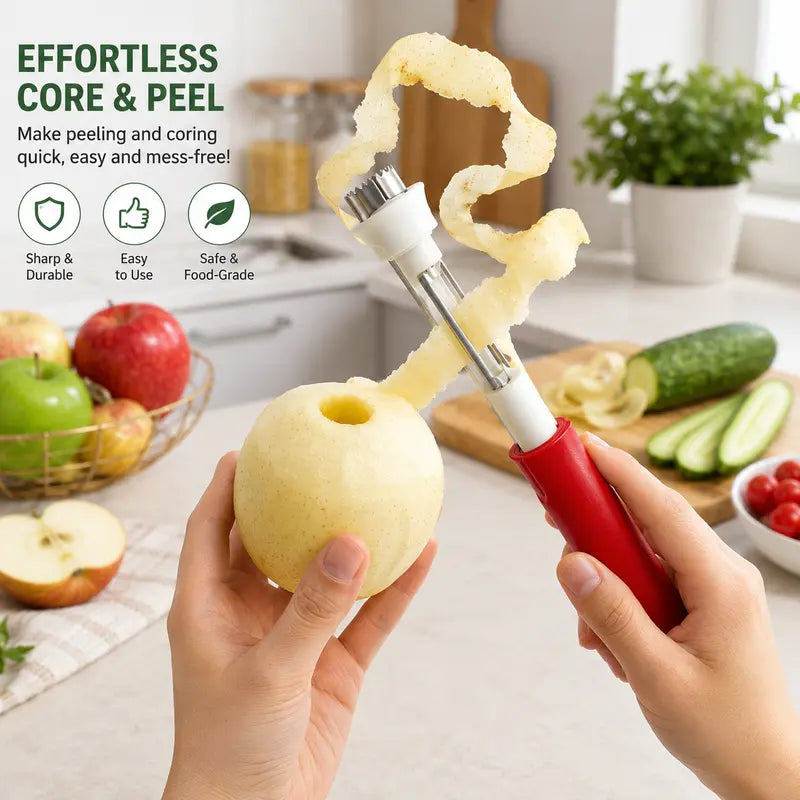 Nooit Meer Geknoei! 🍎✨ De Ultieme 2-in-1 RVS Appelboor