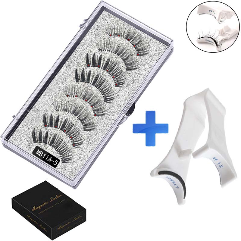 ✨ Liimaton magneettiripsisetti 👁️ 2 paria + ergonominen pinsetti 🧲💖