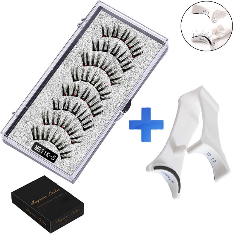 ✨ Liimaton magneettiripsisetti 👁️ 2 paria + ergonominen pinsetti 🧲💖