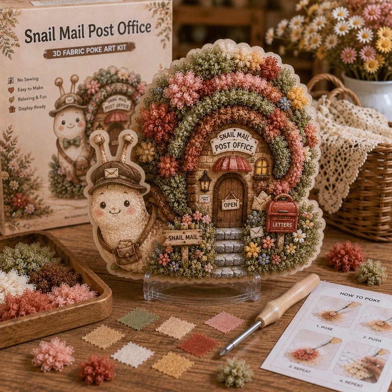 🏡 Geen ervaring of naaiwerk nodig! Prik & ontspan je eigen 3D Sprookjesdorp 🌸
