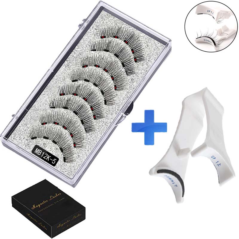 ✨ Liimaton magneettiripsisetti 👁️ 2 paria + ergonominen pinsetti 🧲💖