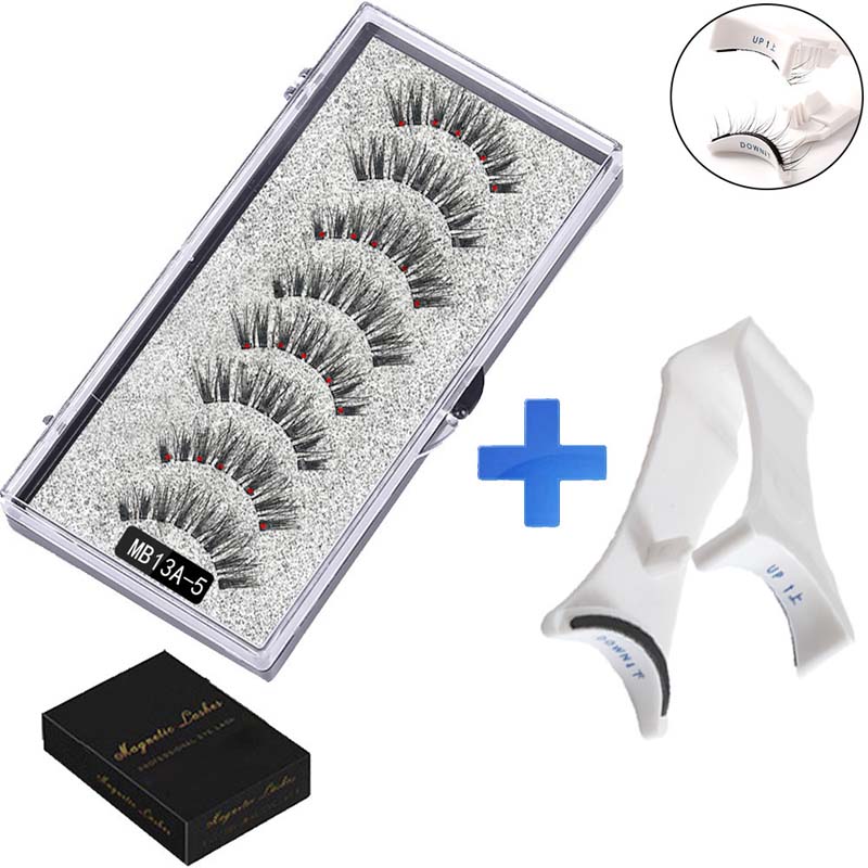 ✨ Liimaton magneettiripsisetti 👁️ 2 paria + ergonominen pinsetti 🧲💖
