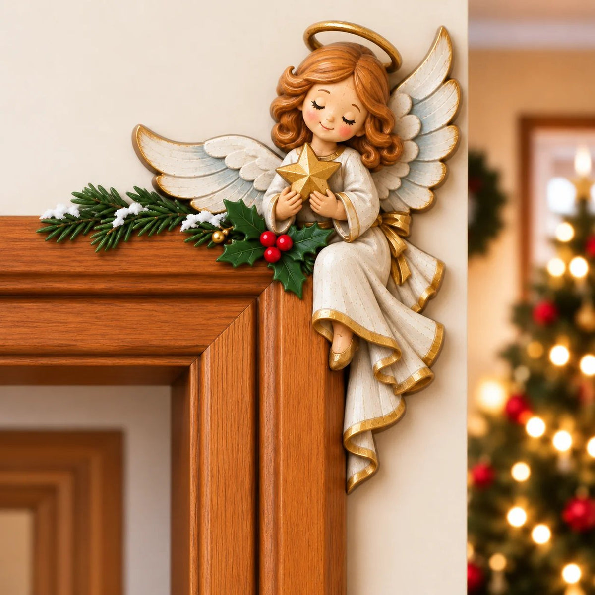 Schattige Kerst Hoekdecoratie Voor Deurposten | De Leukste Kerstblikvanger! 🎅🚪