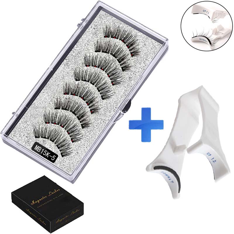 ✨ Liimaton magneettiripsisetti 👁️ 2 paria + ergonominen pinsetti 🧲💖