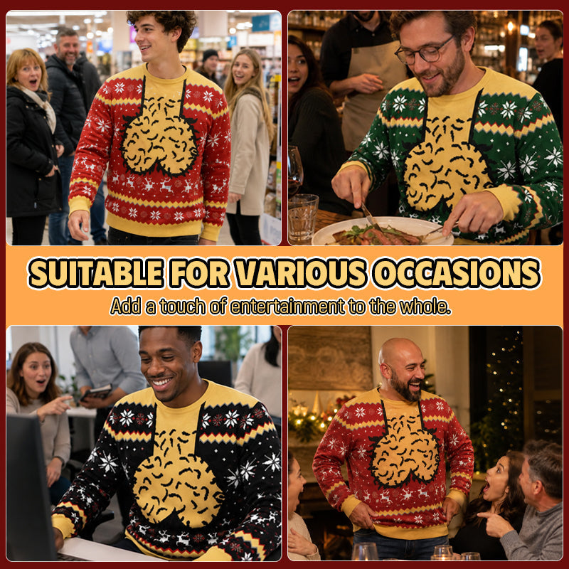 😂 Foute 3D Kersttrui — Word het Middelpunt van Elke Kerstborrel! 🎄