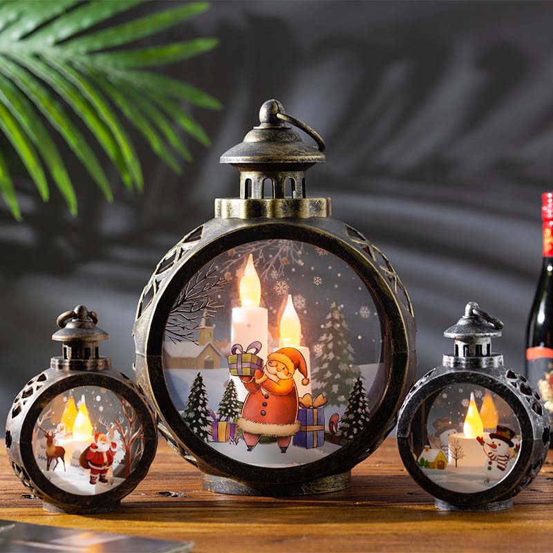 🎄 Retro LED-jouluyölamppu - joulukoriste ikkunaan ja pöydälle ✨