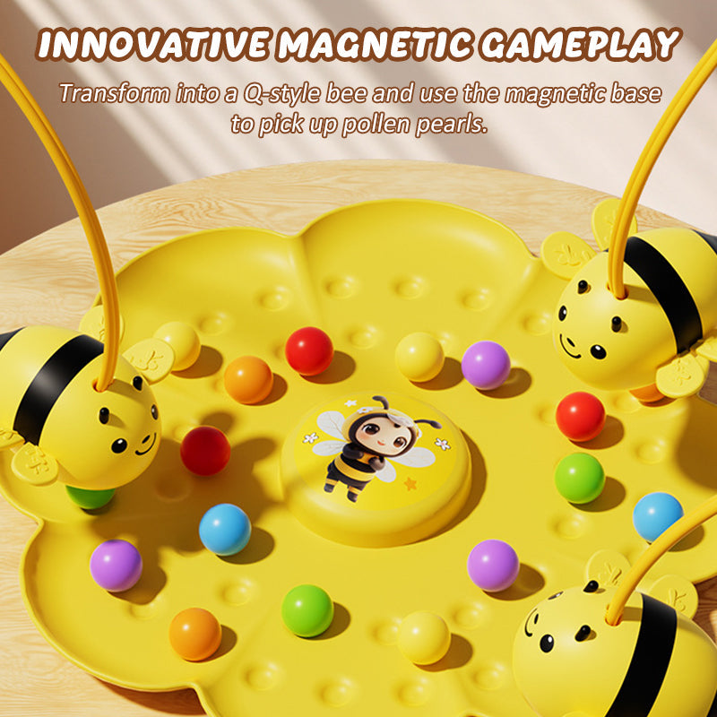 🐝 Pieni Mehiläinen - Magneettinen Helmien Keräilylelu Perheille