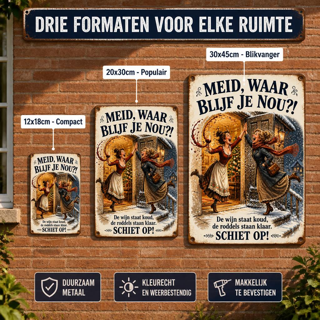 Wacht Je Weer Op Die Ene Vriend? 😂 HÈ HÈ, LEEF JE NOG?! Retro Metalen Bord